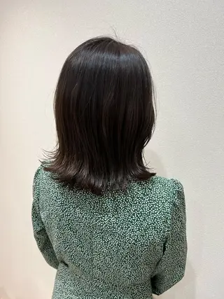 ミディアム mina .のヘアスタイル