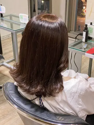 カラー や ぎ /神戸美容室 /顔まわりレイヤーのヘアスタイル