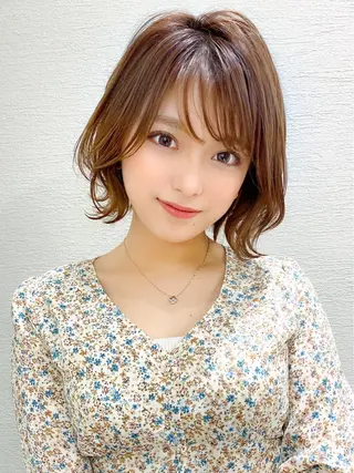 ミディアム 新宿/ 田口雄大のヘアスタイル