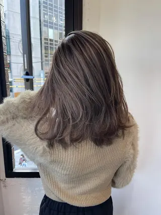 セミロング カラー メンズスタイル /メンズパーマ/須藤のヘアスタイル