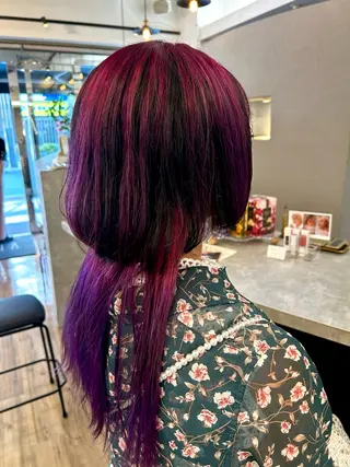 ロング カラー ブリーチ／ヘアセット 🪞🌙minamiのヘアスタイル