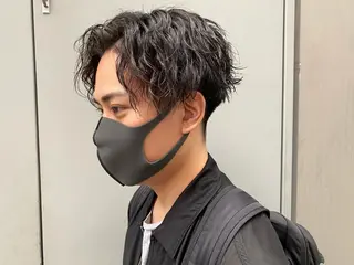 カラー パーマ メンズ 【渋谷メンズ特化】 🔥BLUCK🔥のヘアスタイル