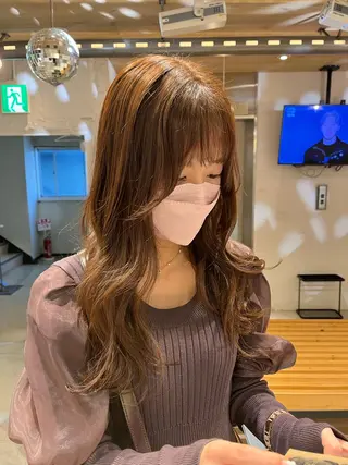 ロング u n aのヘアスタイル