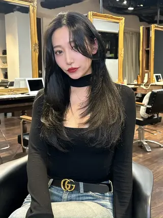 ロング カラー ワンホンヘア ケラチン/Kaitoのヘアスタイル