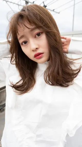 カラー ミディアム ANGELICA 吉川智昭のヘアスタイル