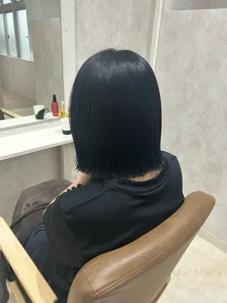 ミディアム カラー 💙まこと💙艶々 カラー(Rico)のヘアスタイル