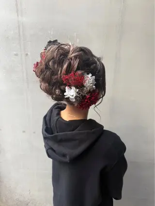 セミロング ヘアアレンジ エクステ専門店AIM所属・エクステ専門店AIM /百花のヘアスタイル