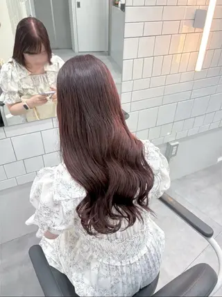 ロング イチセ ユキのヘアスタイル