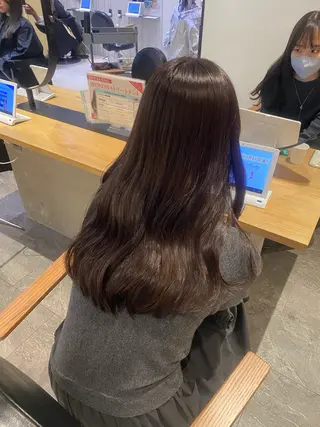 ロング カラー ヘアアレンジ 髪質改善＆トリートメント over hair所沢店所属・韓国風/レイヤー/ 𝑵𝒂𝒏𝒂🩶のヘアスタイル