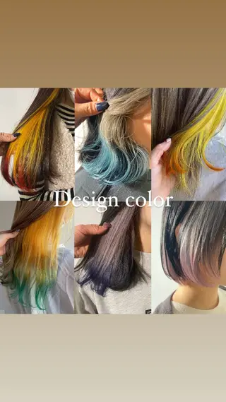 ミディアム カラー ヘアアレンジ 透明感カラー/推しカ ラー☁️JURAのヘアスタイル