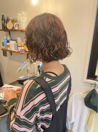 ショート パーマ ボブ／パーマ指名 No. 1🍃れんとのヘアスタイル