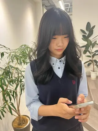 ロング ヘアアレンジ umu.［韓国ヘア /レイヤーカット］のヘアスタイル