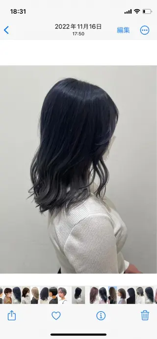 セミロング カラー FRAME spa&hair room博多店【フレーム】所属・髪質改善｜顔周り｜博 多｜川上智也のヘアスタイル