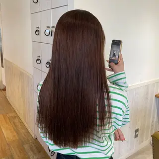 ロング カラー スナコザワ レナのヘアスタイル