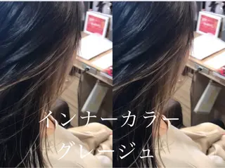 セミロング 面谷 一光のヘアスタイル