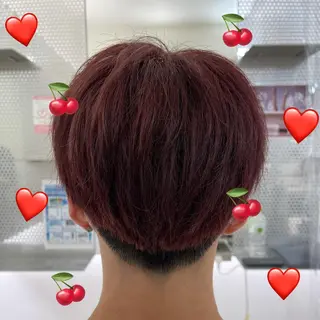 ショート カラー メンズ 【髪質改善特化】 艶髪/透明感カラーのヘアスタイル