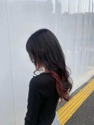 ロング カラー ヘアアレンジ FERIA池田 石田較貴のヘアスタイル