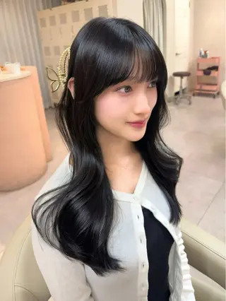 ロング カラー ♡韓国/レイヤー カット/Ayana♡のヘアスタイル