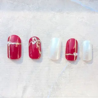 ネイル 6RokuHair（ロクヘアー)所属・門川 茉奈美のネイルデザイン