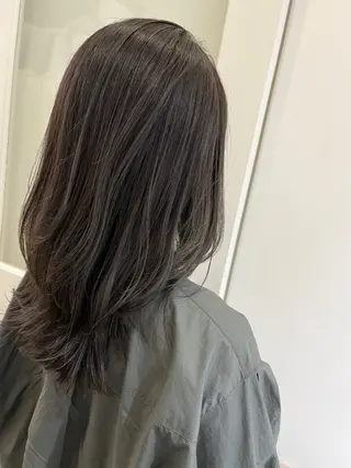 ミディアム カラー 🍜のばた 🍜のヘアスタイル