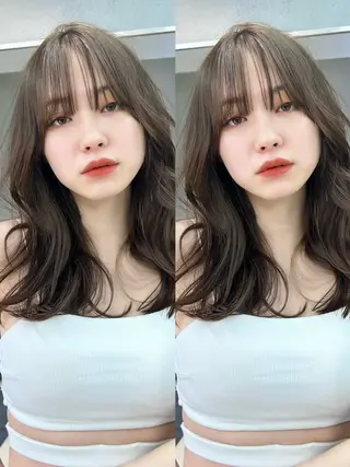 セミロング レイヤー×ツヤカラー 渋谷/kougaのヘアスタイル