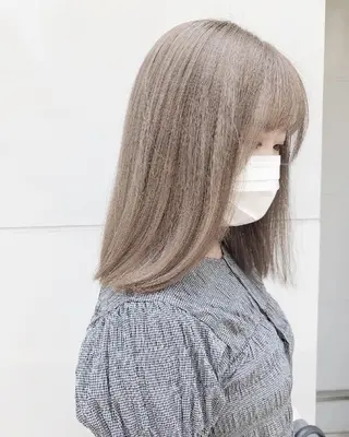 ミディアム カラー ヘアアレンジ TOMONA👑 GiseL梅田店のヘアスタイル