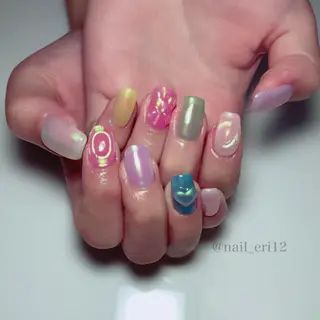 ミディアム ネイル nail salon &e eriのネイルデザイン