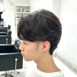 ショート パーマ メンズ 【メンズパーマ特化】 🌀網中勇喜のヘアスタイル