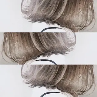 ミディアム カラー パーマ ヘアアレンジ tocca所属・毎月通える価格♪ 杉本真基のヘアスタイル