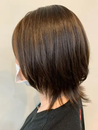 ミディアム カラー FLAGS YAMATOのヘアスタイル