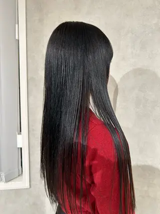 ロング カラー ayano🍒パーマ 暖色カラーのヘアスタイル