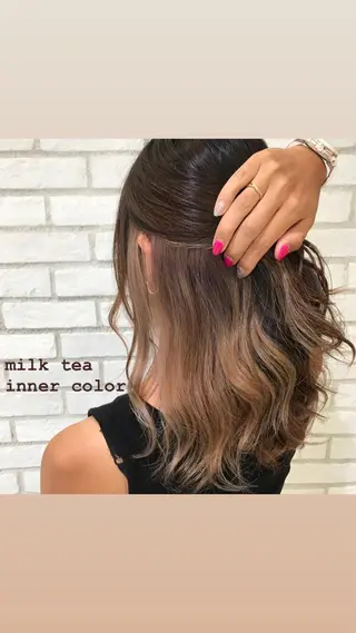 セミロング カラー 上尾/ママ美容師🫧 𝐌𝐞𝐢のヘアスタイル