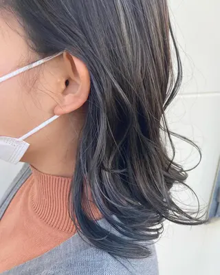 ミディアム カラー 髪質改善/透明感 カラー/内藤有須加のヘアスタイル