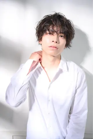 ショート カラー パーマ メンズ メンズサロン💈 吉岡陽【中野】のヘアスタイル