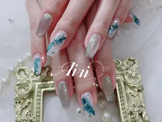 ネイル ネイルサロンAiri 長さ出し·シンプルのネイルデザイン