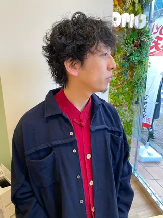 ショート パーマ メンズ ayaka #パーマ#アレンジのヘアスタイル