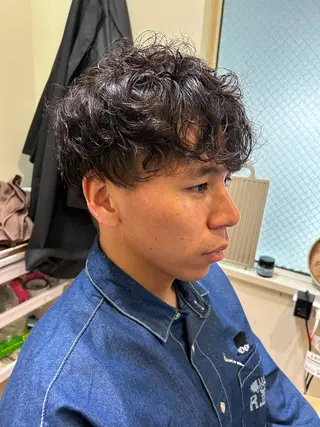 ショート パーマ メンズ times salon名駅所属・久木原 ゆりのヘアスタイル