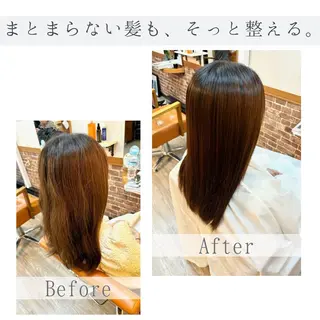 セミロング lleno所属・Honami ⋆☽ 縮毛矯正モデル募集中のヘアスタイル