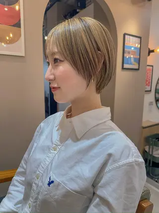 ショート ボブ/ 前川友哉のヘアスタイル