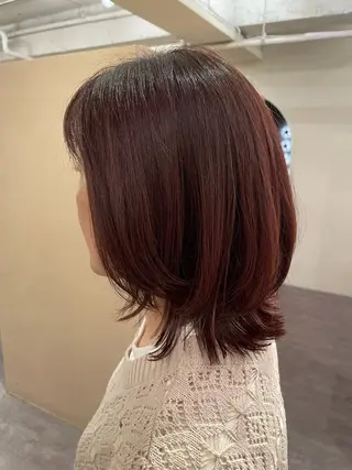 ミディアム 七ﾂ星＋所属・ストレートモデル募集 momokaのヘアスタイル