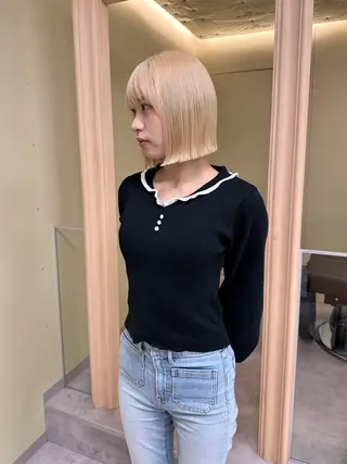 ショート ボブ/ぱつっとボブ/ 谷口 海星のヘアスタイル