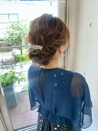 ロング ヘアアレンジ ヘアセット ✴︎Mai✴︎銀座のヘアスタイル