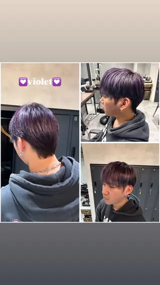 ショート カラー メンズ 茅ヶ崎/ハイトーン/ Ramuのヘアスタイル