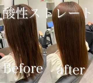 セミロング 【酸性ストレート】 宮下和明のヘアスタイル