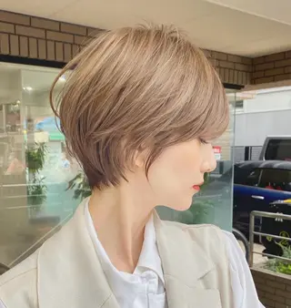 ショート ショートカット いちば　ゆなのヘアスタイル
