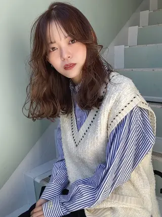 ミディアム カラー ♡manami ♡のヘアスタイル