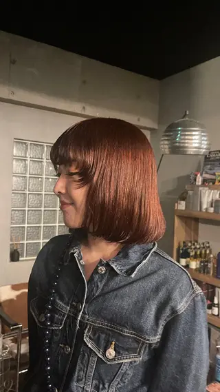 ミディアム カラー BLESS所属・sawahata mariaのヘアスタイル