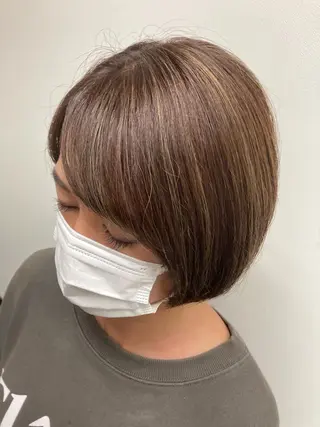 ショート カラー 【ショートボブ🤎】 YU-KAのヘアスタイル