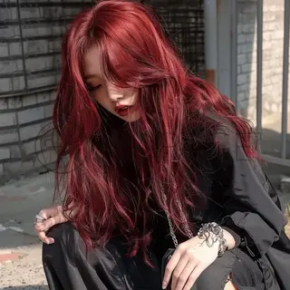 ロング カラー ヘアアレンジ うる艶暖色🥀 sayakaのヘアスタイル