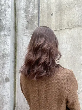 セミロング _WHITE難波店[アンダーバーホワイト]所属・艶カラー/髪質改善 /韓国風/中村嘉秀のヘアスタイル